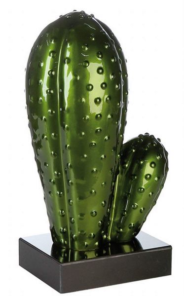 Casablanca Skulptur &quot;Kaktus&quot; grün metallic