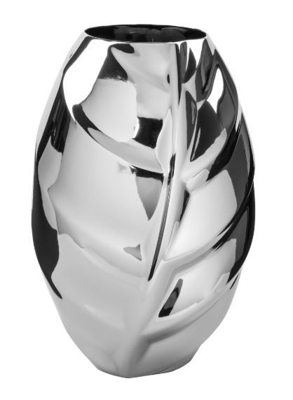 Fink Vase &quot;XENIA&quot; Höhe 40 cm Silberfarben