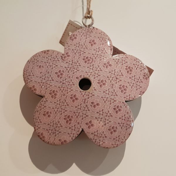 Metallhänger &quot;Blume&quot; rosa, Durchmesser 10 cm