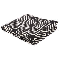 Decke "VOGUE" 130x170cm, black & white