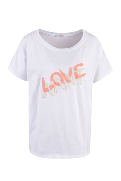 HeartKiss Damen T-Shirt Coral-Print