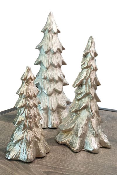 Colmore Dekorations X-Mas Baum aus Aluminium vernickelt