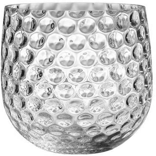 FIDRIO Bowl Glaszylinder Windlicht &quot;DOTTY&quot; klar Optik 25 cm Ø 26 cm Höhe